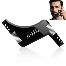 Siffoi Men's Beard Shaping Styling Tool with Comb, 2025 Version Precision Edging for Jaw, Cheek & Neck Lines, Works with All Beard Razors & Trimmers (Small)