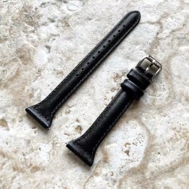 NICKSTON Black Slim Elegant Leather Band Strap for Garmin D2 Air and D2 Air X10 - B20