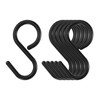 QUARKZMAN Pack of 6 S Hooks 2.4 Inch Plastic Hanging