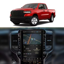 Didisky Matte 12 Inch Screen Protector for 2019-2025 Dodge Ram 1500 2500 3500 TRX Rebel Laramie Limited Uconnect Pickup Truck Anti-Glare,9H Tempered Glass Easy to Clean Accessories Touch Sensitive