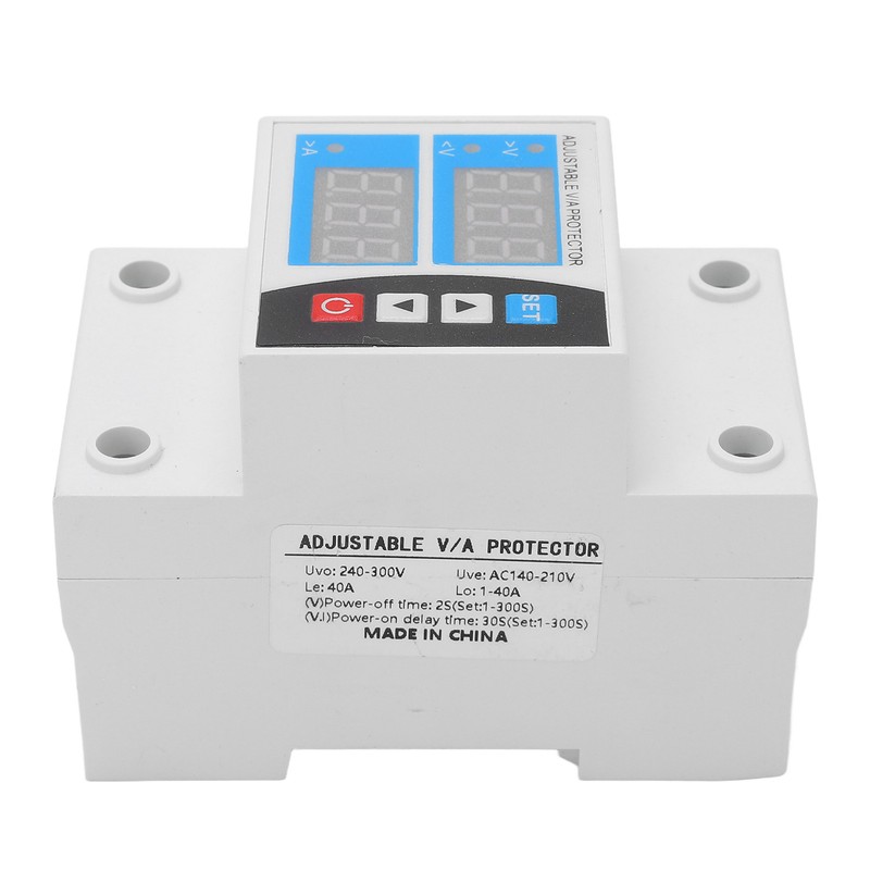 Over Under Voltage Protective Device Digital Display Protector Auto Reset