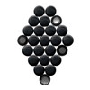 Small Black Planning Office Magnets for Fridge, Whiteboard, Noticeboard, Filing