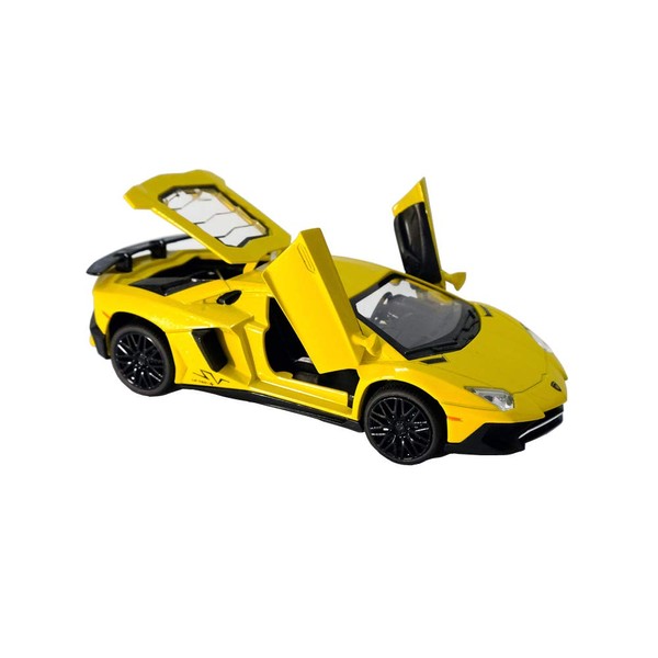 iLooboo Alloy Collectible Lamborghini Toy Vehicle Pull Back Die-Cast Car Model with Lights and Sound
