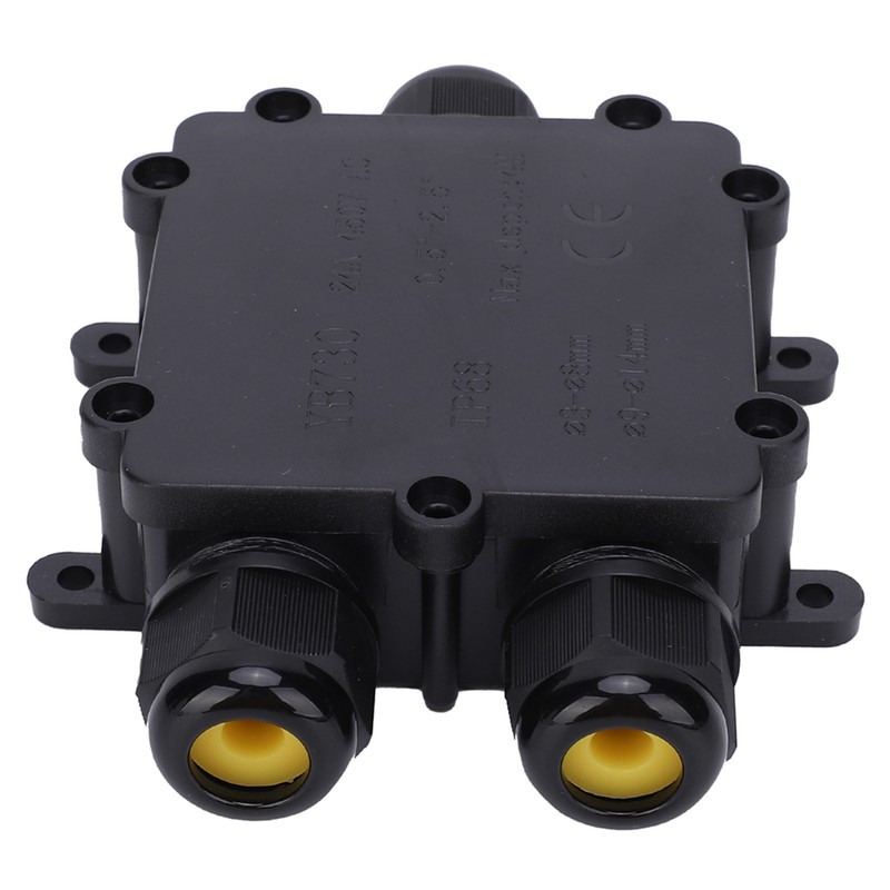 Waterproof Junction Box Outdoor 3 Way Flame Retardant Cable Connector