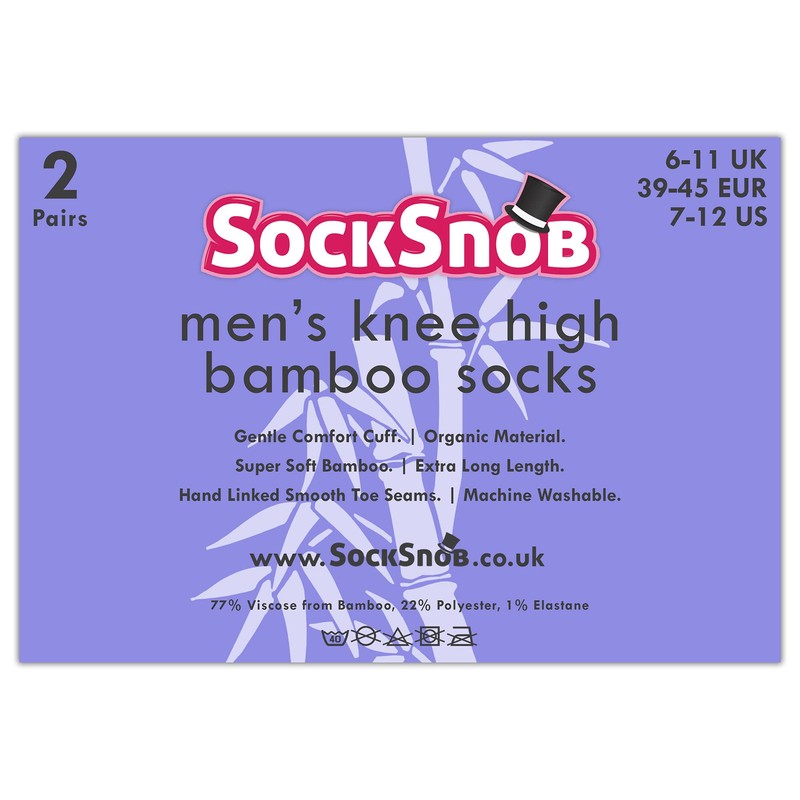 Mens Knee High Bamboo Socks | Sock Snob | 2