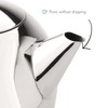 bredemeijer Santhee Double Walled Teapot, 1.4-Liter Stainless Steel Glossy Finish