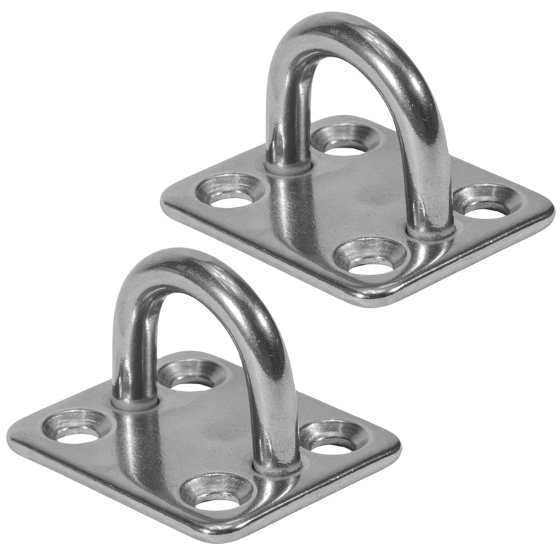 Five Oceans Heavy Duty 3/16" Stainless Steel Square Pad Eye,