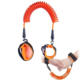 Baby Anti-Lost Belt, 1.5 m Children's Lead, Children's Safety Lead, Anti-Lost Wrist Belt, Children, Safety Wrist Strap, 360° Rotation, Breathable Cotton Wrist Band (Yellow)