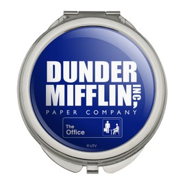 GRAPHICS & MORE The Office Dunder Mifflin Logo Compact Travel Purse Handbag Makeup Mirror