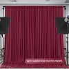 Wish Care Burgundy Backdrop Curtains 2 Panels - Wrinkle-Free Champagne