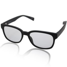 Eight Tokyo IRUV1000-8-5 Men's Sunglasses, Blue Light Reducing Glasses, UV Protection, matte black/light smoke