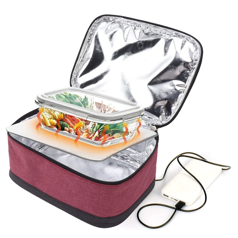 USB Heating Insulation Bag Portable Electric Heating Food Container Constant