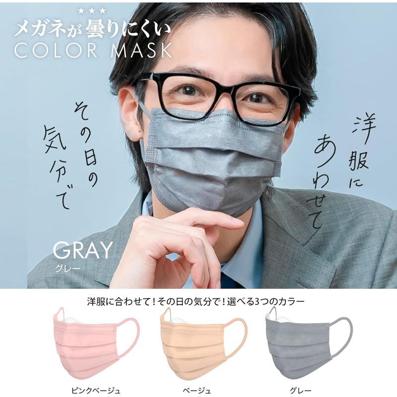 MEDICOM JAPAN Non-Woven Fabric Mask, Anti-Fog Mask, Free Size, 40