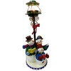 Three Snowman Reading Book Tea Light Holder
