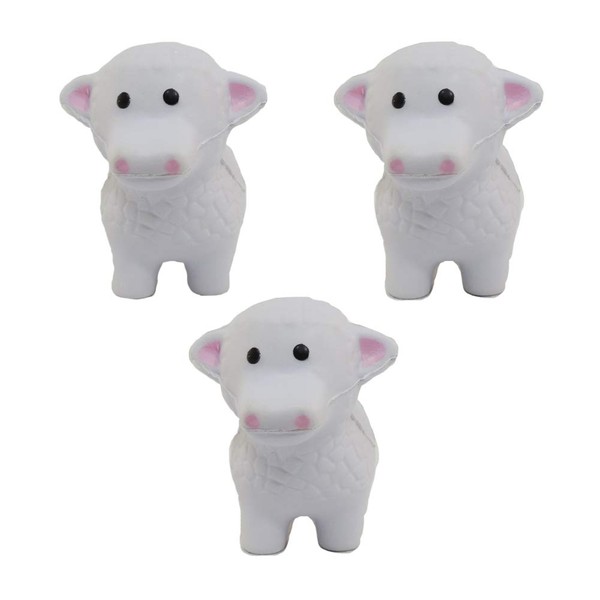 Stress Relief Squeezable Foam Sheep Package of Three (3)