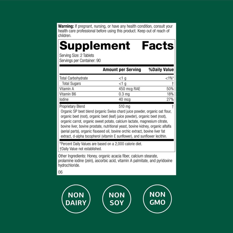 Standard Process A-F Betafood Gallbladder Health Dietary Supplement - Gluten-Free,