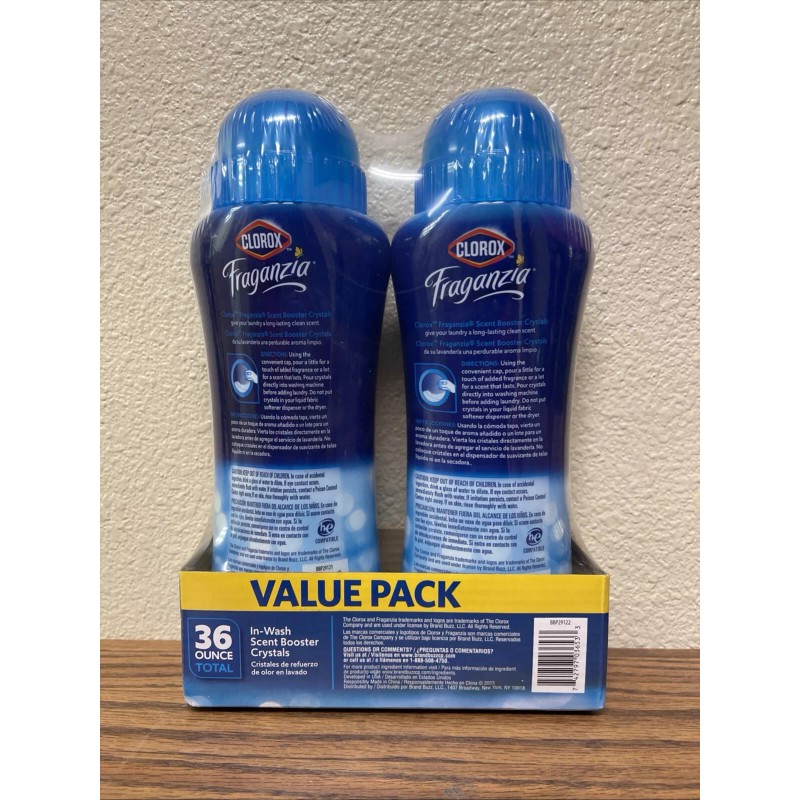 Brand Buzz Consumer Products Clorox Fraganzia Laundry Scent Booster Crystals