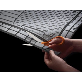 WeatherTech Semi Universal All Weather and Vehicle Trim to Fit Floor Mats - 4-Piece Set Black