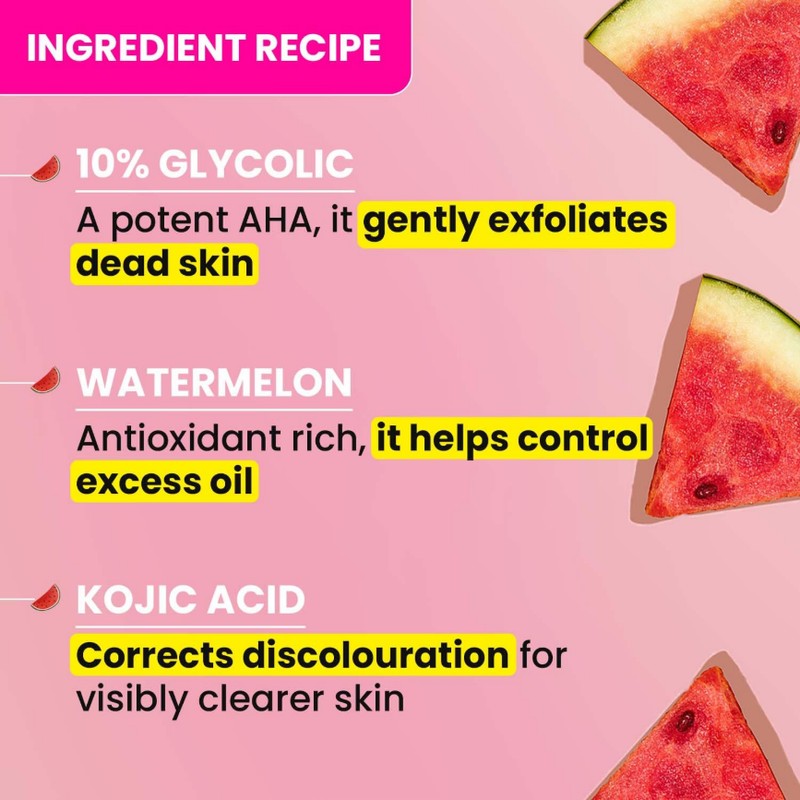 Dot & Key Watermelon 10% Glycolic Serum for Face Glowing,