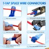 Nilight 360PCS T-Tap Wire Connectors Self-Stripping Quick Splice Electrical Terminals