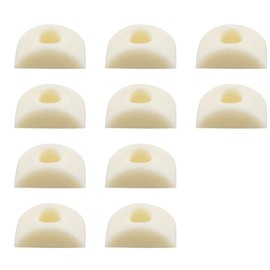 10 Pieces Half Moon Nuts Mini Furniture Connecting Nuts Spacer Crescent Hardware for Wardrobe Bed Frame Chair (M6 Nylon)