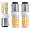 LUHMQ 3-Pack BA15D LED Bulb AC/DC 12V, 1157 1004 1076