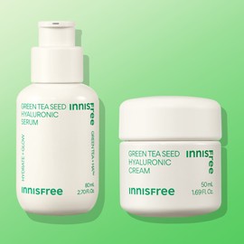 innisfree 이니스프리 그린티 씨드 히알루론산 수분세럼 80mL + 그린티 씨드 히알루론산 수분크림 50mL