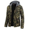 Pursky Men's Camouflage Military Jacket Canvas Cotton Casual Field Jacket