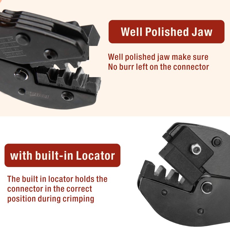 Ratcheting Wire Crimping Tool AWG 10-20 for 15, 30, 45
