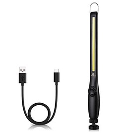 ORHOMELIFE LED Work Light - 750 Lumens Rechargeable COB Work Light with Power Capacity Indicator, Magnetic Base, 360°Swivel, USB Cable for Car Repair, Home, Outdoor Camping and Emergency 3300 mAh