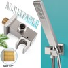 Enga Solid Brass High Pressure Hand Held Shower Wand Square
