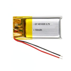 3.7V Lipo Polymer Rechargeable Battery for Smart Bracelet LED Light (401020-50mah)