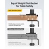 monTEK Adjustable Steel Monitor Mount Reinforcement Plate