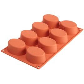 Silikomart Siliconflex Oval Mold, 1.38 Inch x 2.16 Inch