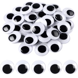 JULMELON 500 Pieces Wiggle Googly Eyes Self Adhesive Black White Craft Eyes for DIY Crafts Decoration 20mm
