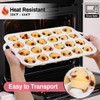 POPYEAH 2Pack Silicone Muffin Pan for Baking with Metal Reinforced