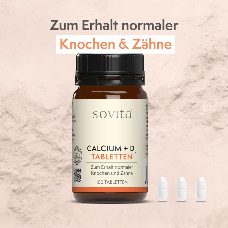Sovita Calcium + D3 Tablets | For Bone Maintenance &