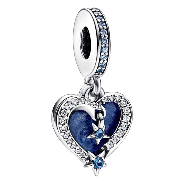 TAORUI 925 Sterling Silver Charms for Bracelets and Necklaces Celestial