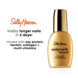 Sally Hansen Sally Hansen Nailgrowth Miracle?, Growth Treatment, Nail Protectant, Infused with Soy Protein, Keratin, Collagen, and Multi-Vitamins