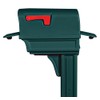 Gibraltar Mailboxes Gentry Large Capacity Double-Walled Plastic Green, All-In-One Mailbox