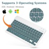 Ultra-Slim Bluetooth Rechargeable Keyboard for ‎LG ‎75NANO90UNA and All Bluetooth