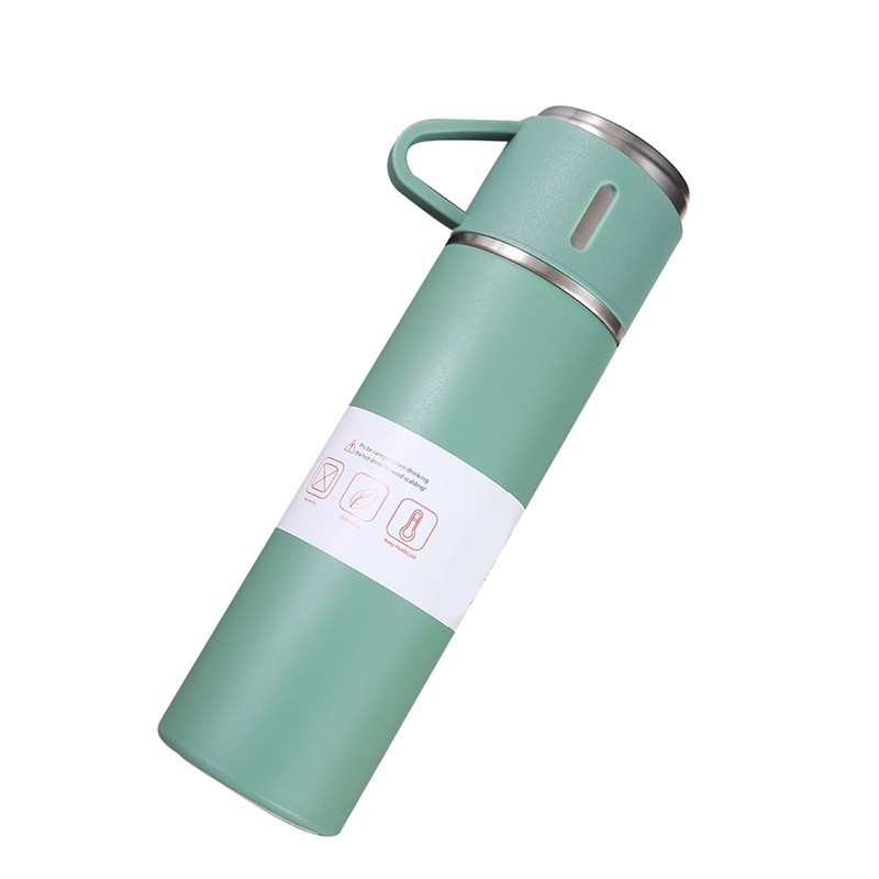 500ml Stainless Steel Vacuum Flask Set Portable Insulated Bottle with
