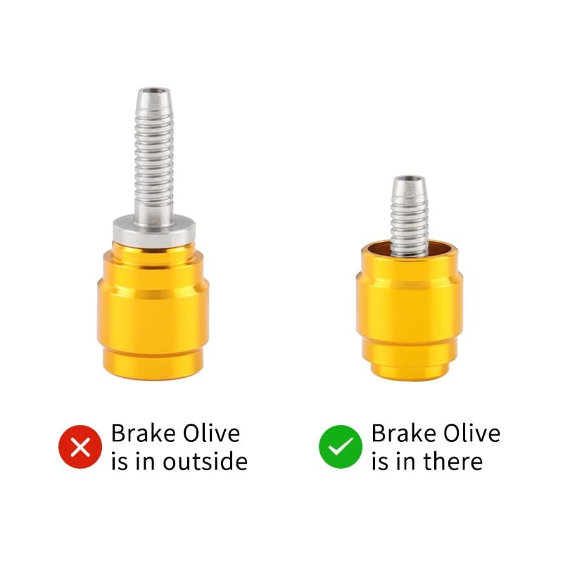 MUQZI 5 Sets Bicycle Brake Olive Connecting Insert Kit for