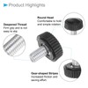 CoCud Thumb Screw Knurled Knobs, M5 x 10mm Male Thread,
