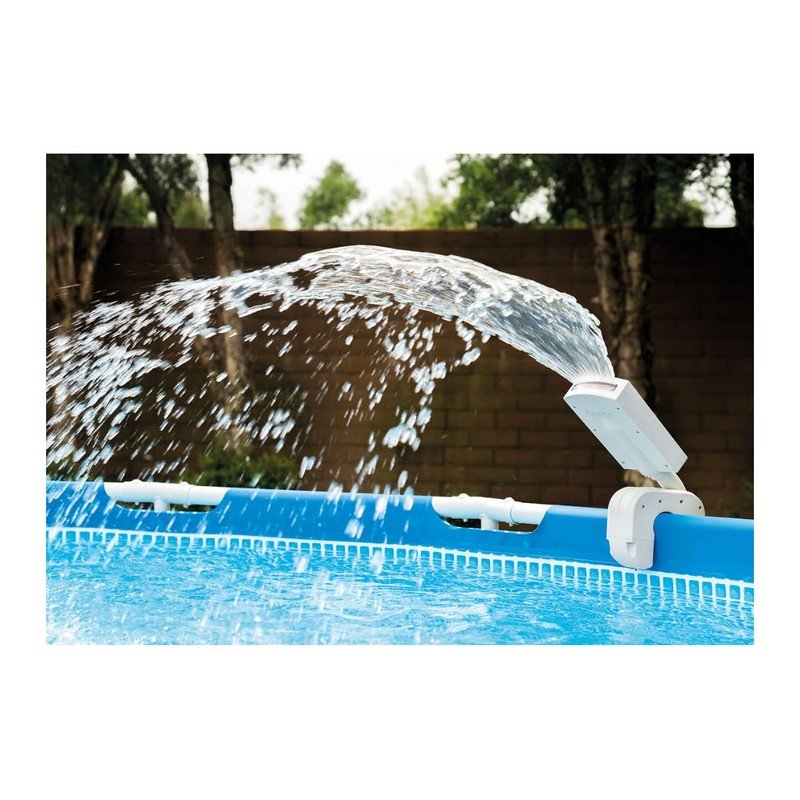 Intex Multi-Color LED Pool Fountain for Above Ground Pools, Fits