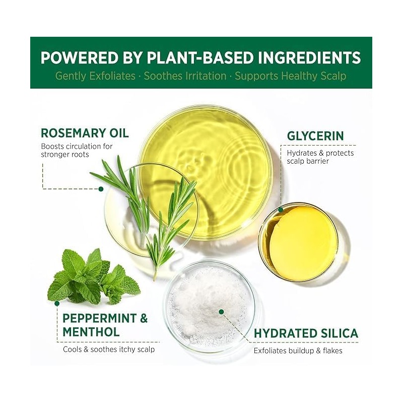 RoyceDerm Rosemary Mint Scalp Scrub for Oily, Flaky & Itchy