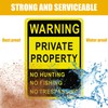 Lineshading 40 Pcs Posted No Trespassing Signs Private Property Weatherproof