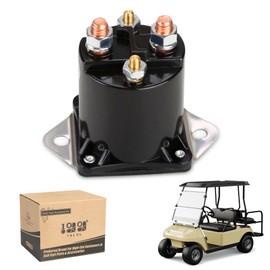 10L0L 36V Electric Golf Cart Solenoid (OEM# 8016,1113) Fit for Club Car DS 1976 to 1998# 8016, 36 Volt 4 Terminal Electric Solenoid Replacement