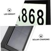 SHINEOFI 1pc Solar Address Sign Wall Mounted Number Lamp Outdoor