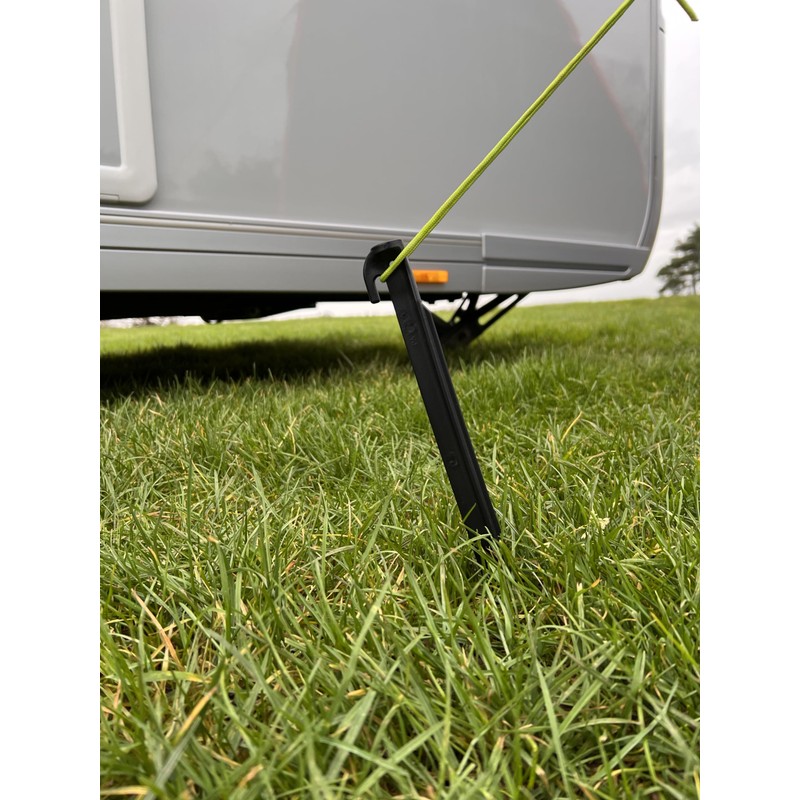 OLPRO Pack of 6 Extra Long 30cm Plastic Tent Pegs,